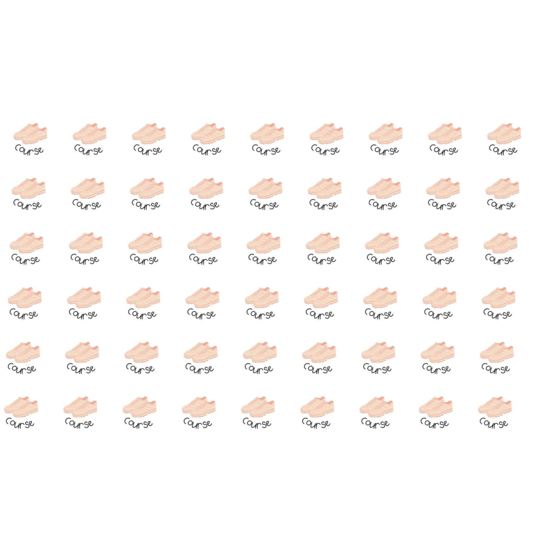 Autocollants pour agenda - Course