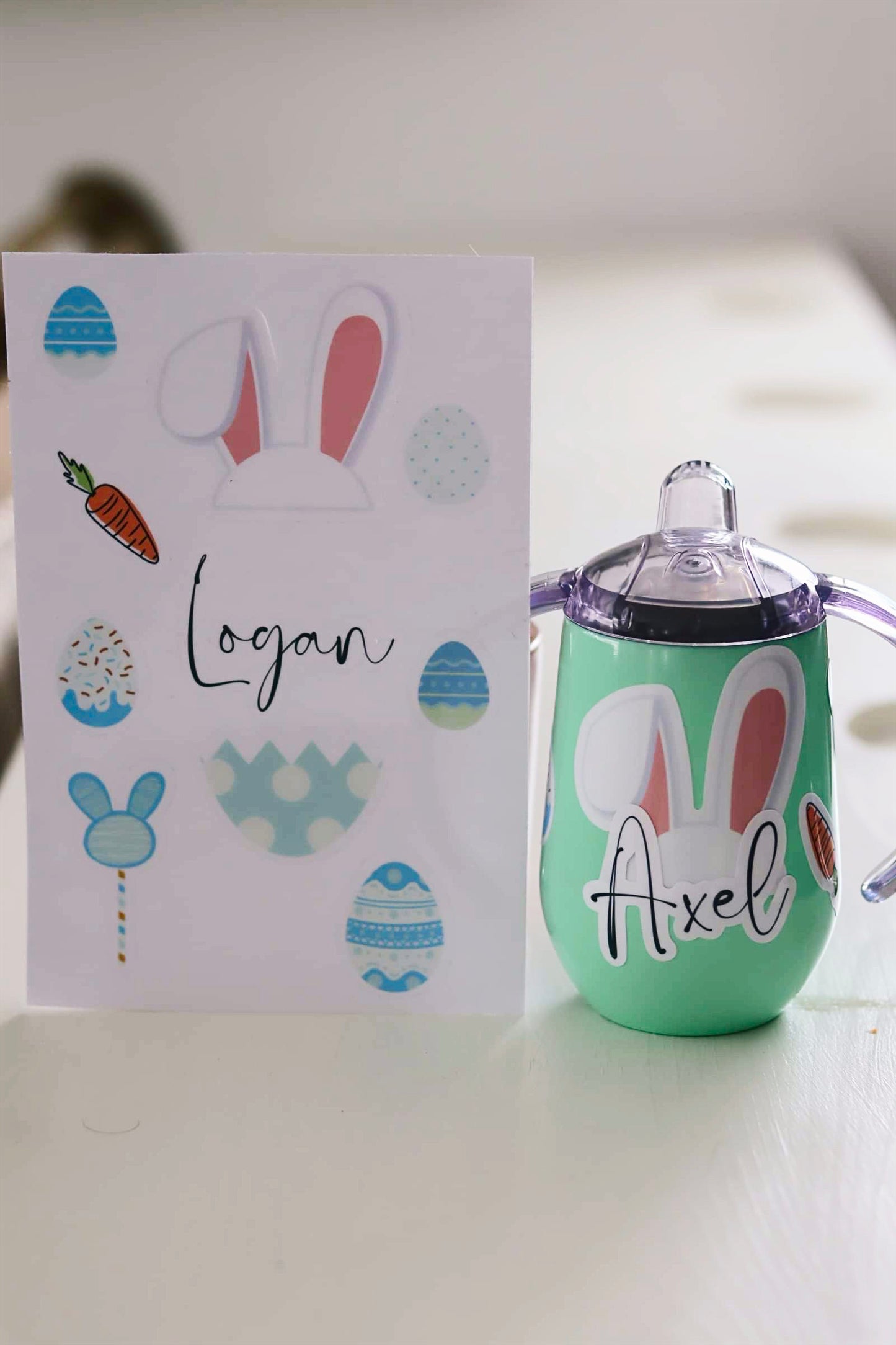 Feuille d’autocollant Pâques personnalisée