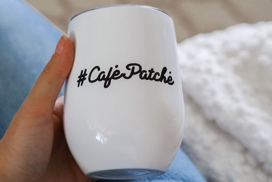 Autocollant #caféPatché (collaboration avec La gosseline)