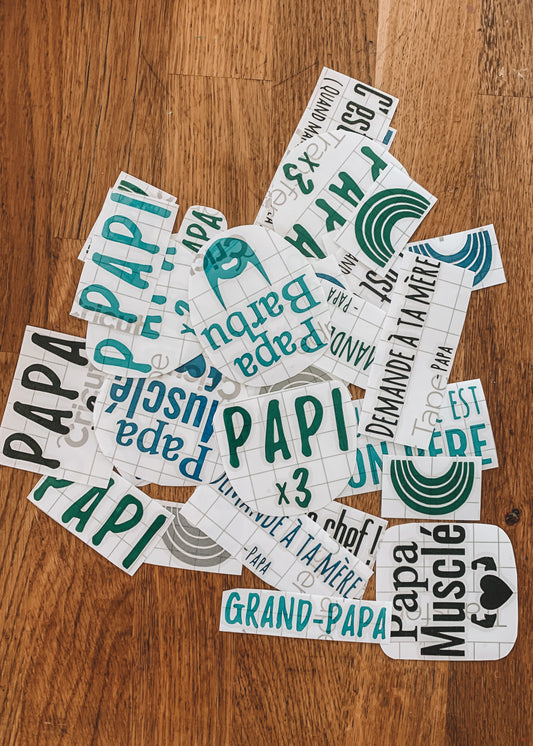 Autocollant Papa Musclé