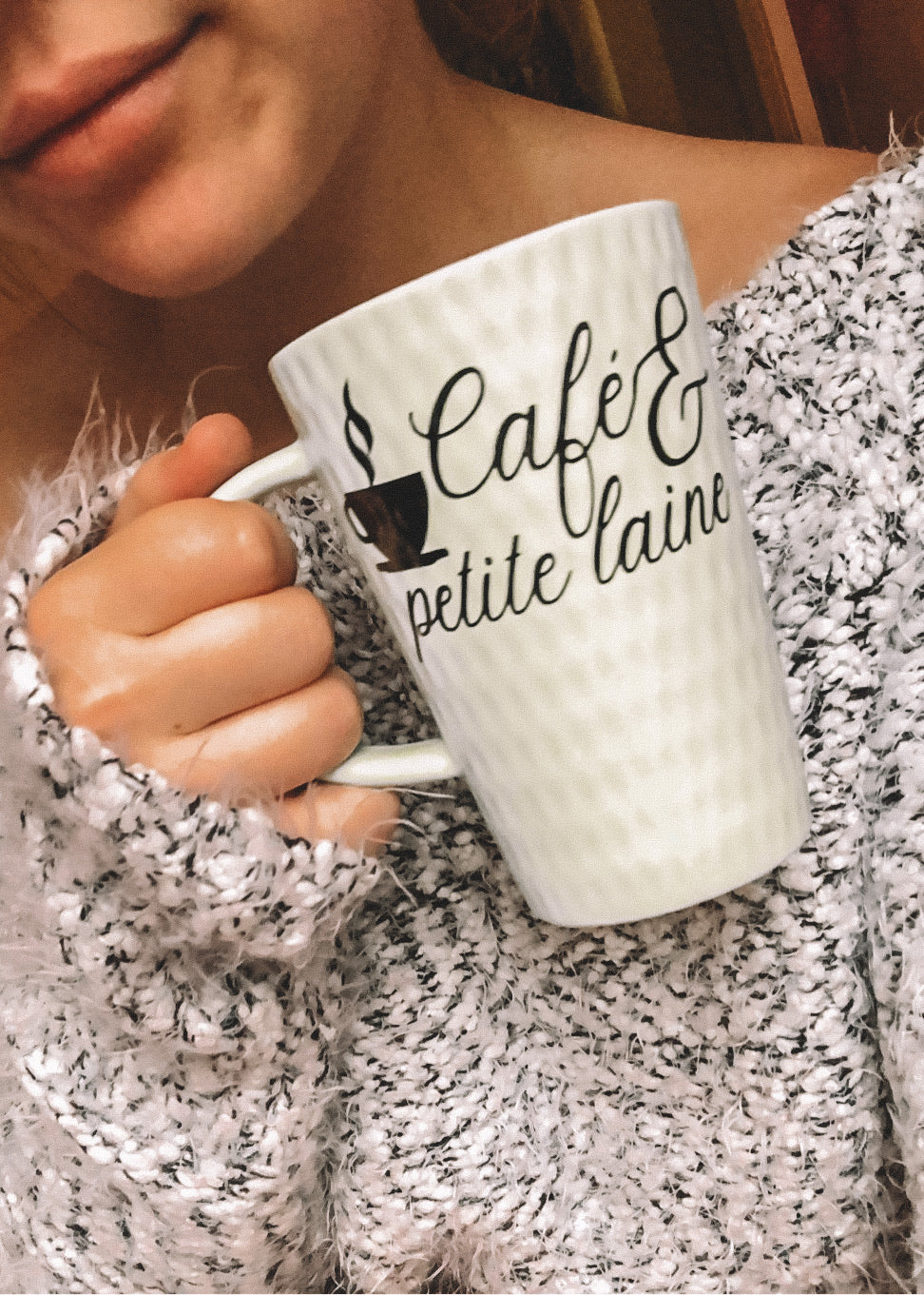 Autocollant Café & petite laine