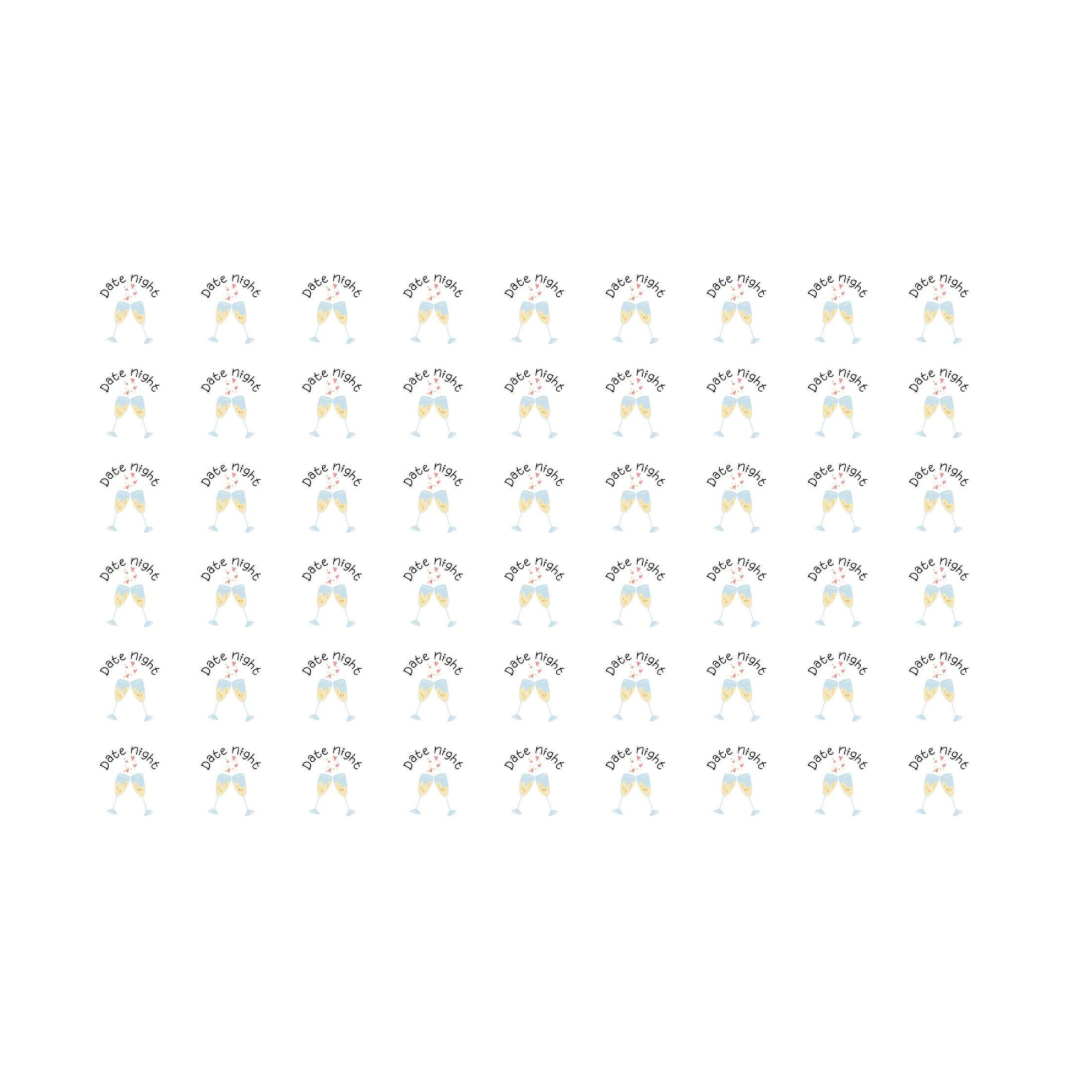 Autocollants pour agenda -Date night