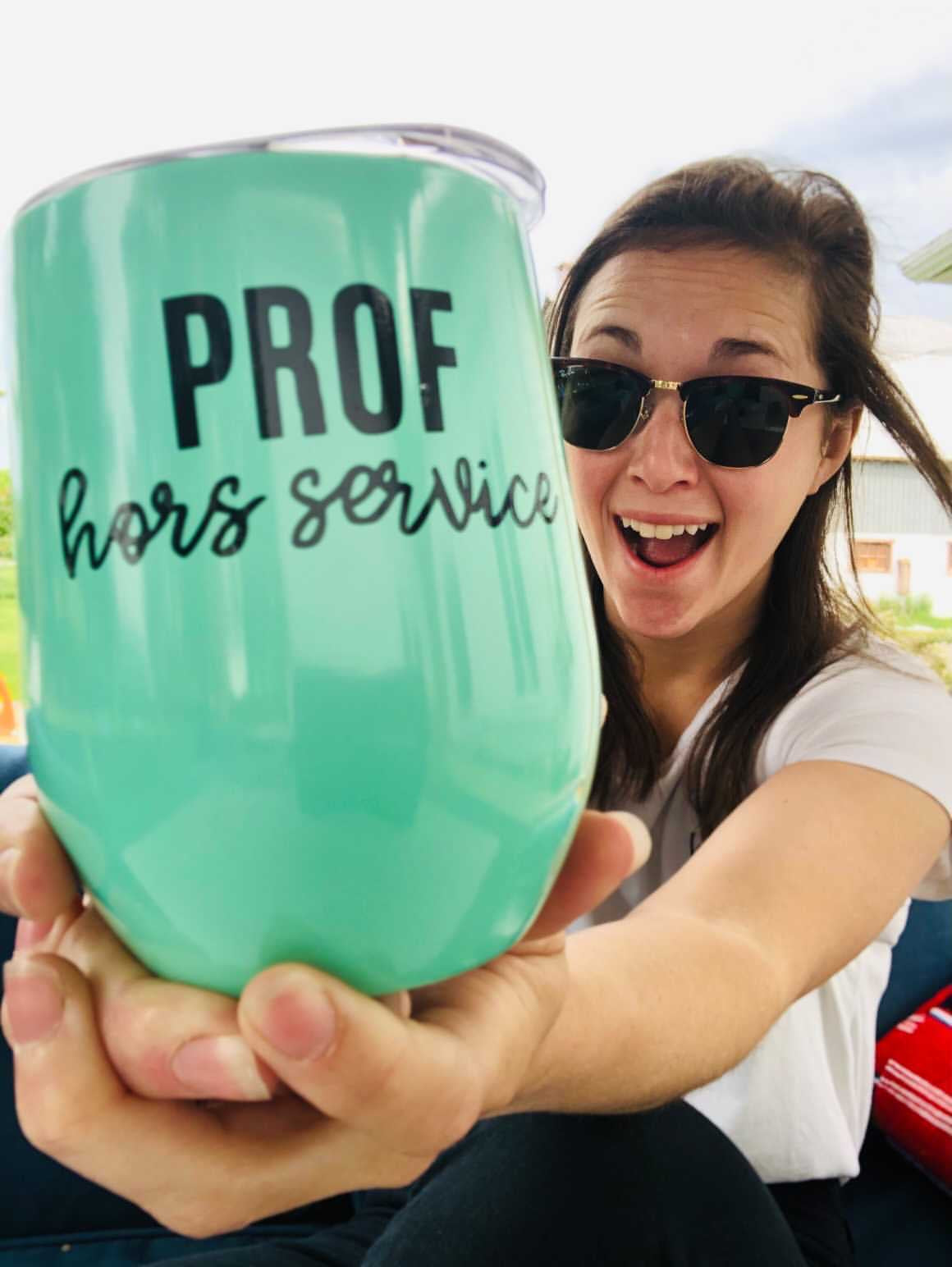 Autocollant Prof hors service