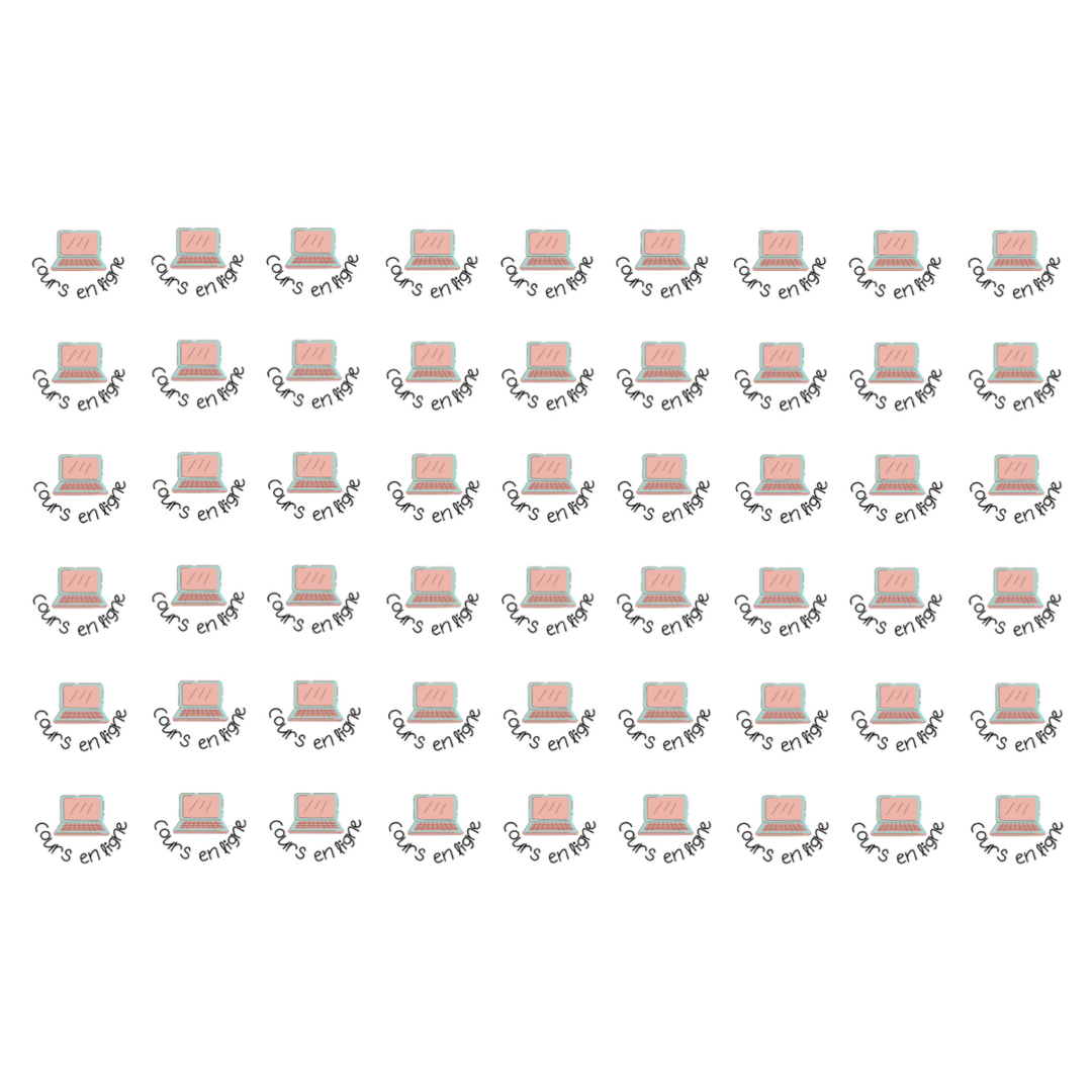 Autocollants pour agenda - Cours en ligne