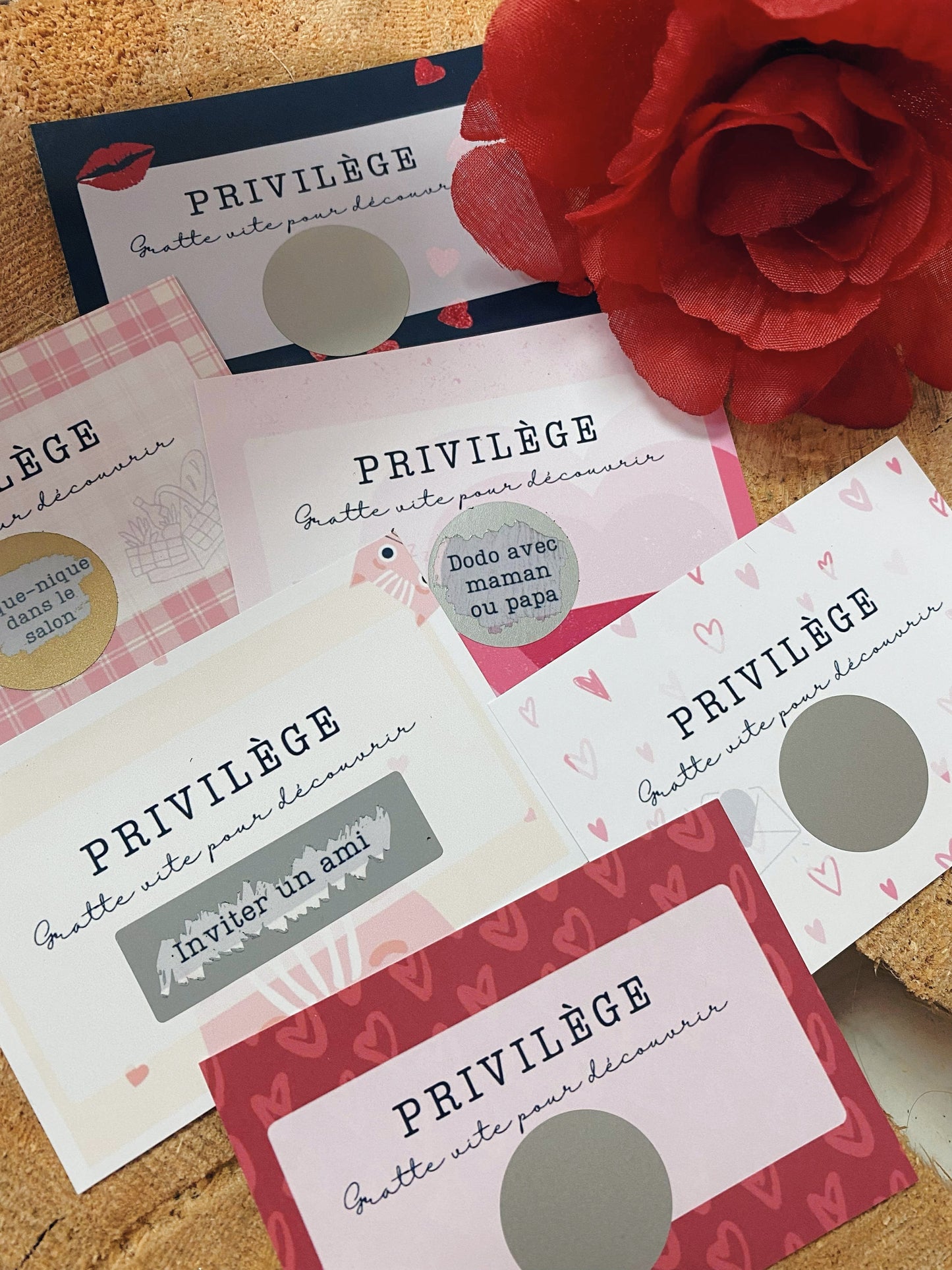 Carte privilège à gratter- FAMILLE