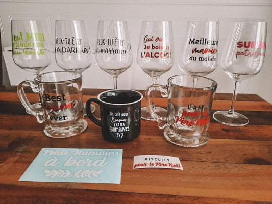 Autocollant personnalisé 4 mots & plus