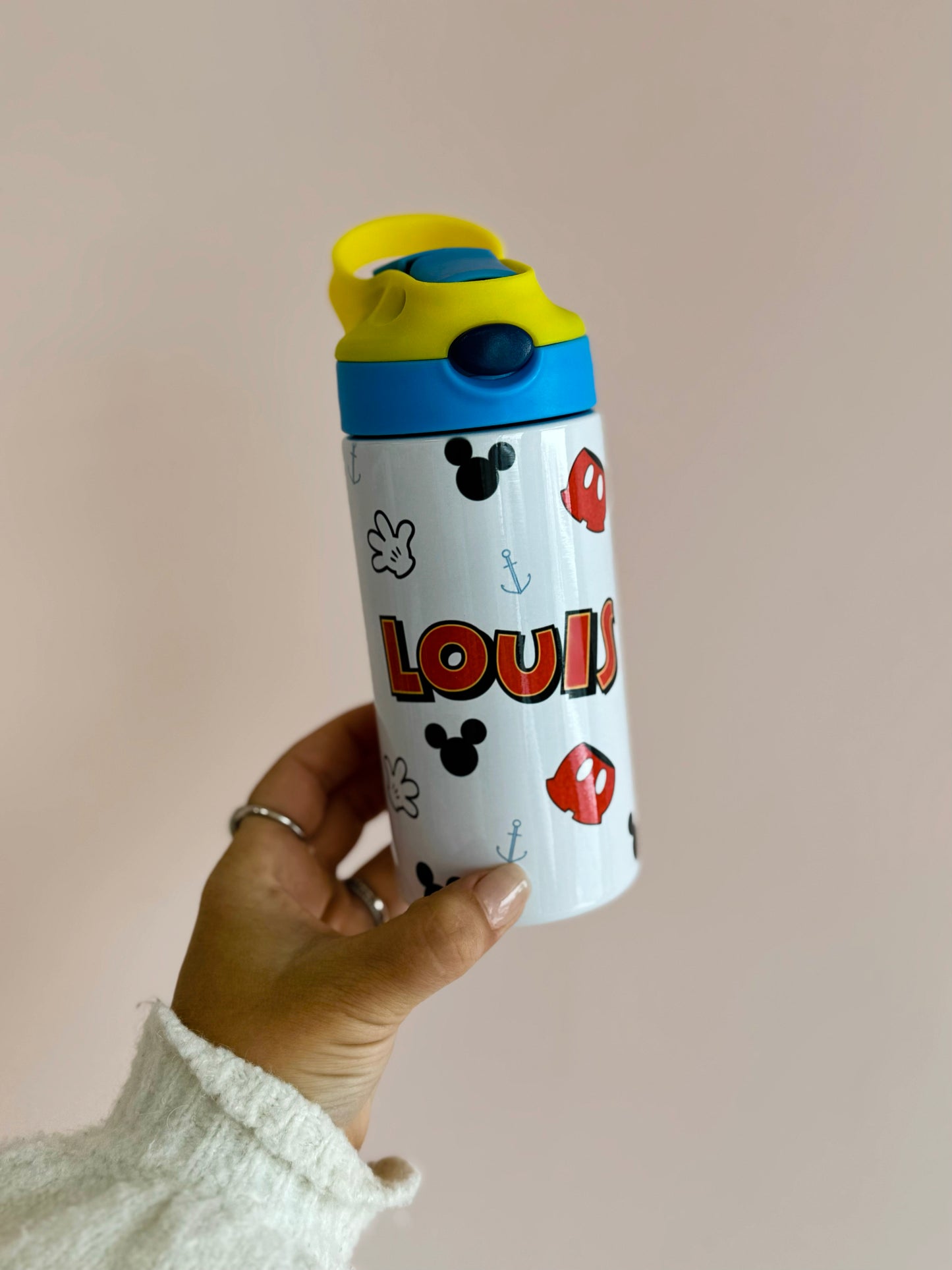 Bouteille d'eau THERMOS pour enfant personnalisée- PLUSIEURS COULEURS -OPTIONS