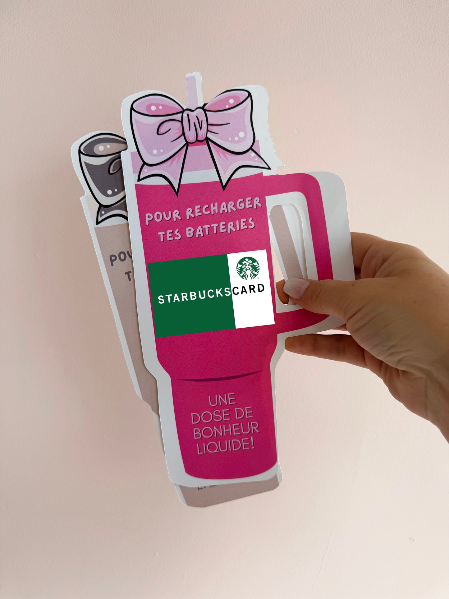 Carton de présentation pour carte cadeau- Pour CAFÉ