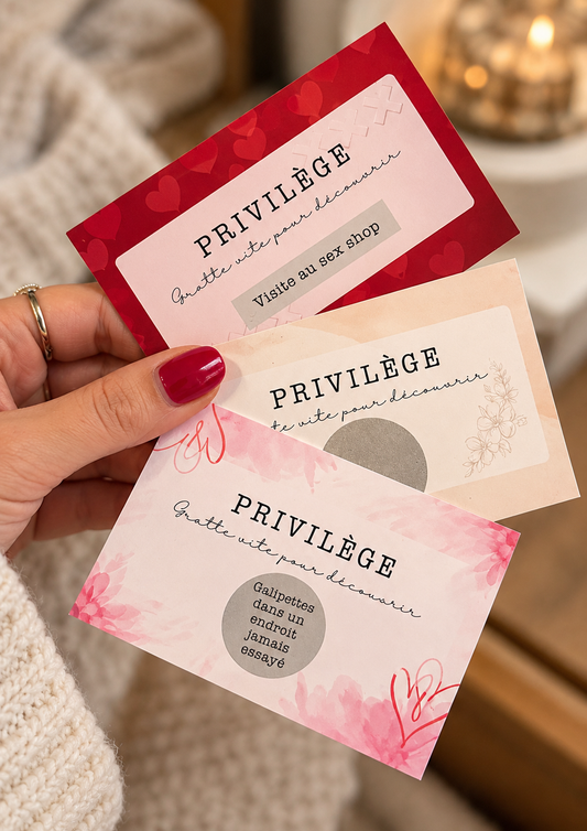 Carte privilège à gratter-COUPLE