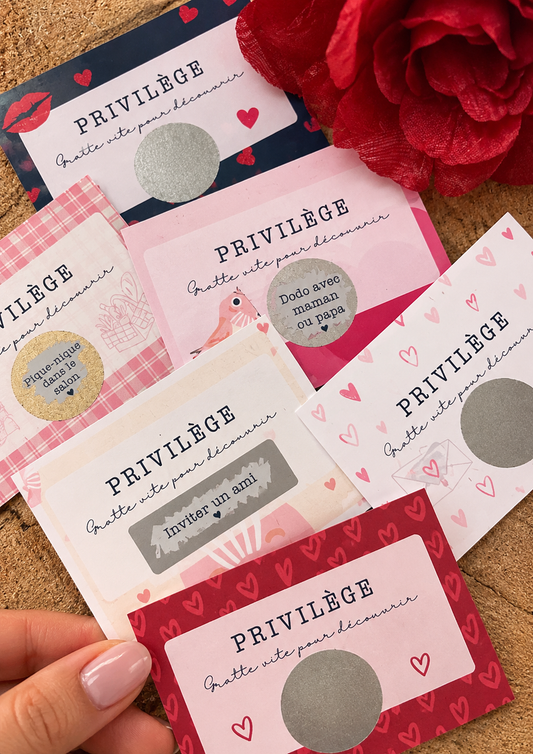 Carte privilège à gratter- FAMILLE