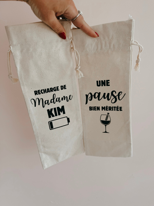 Sac à vin personnalisable pour prof!