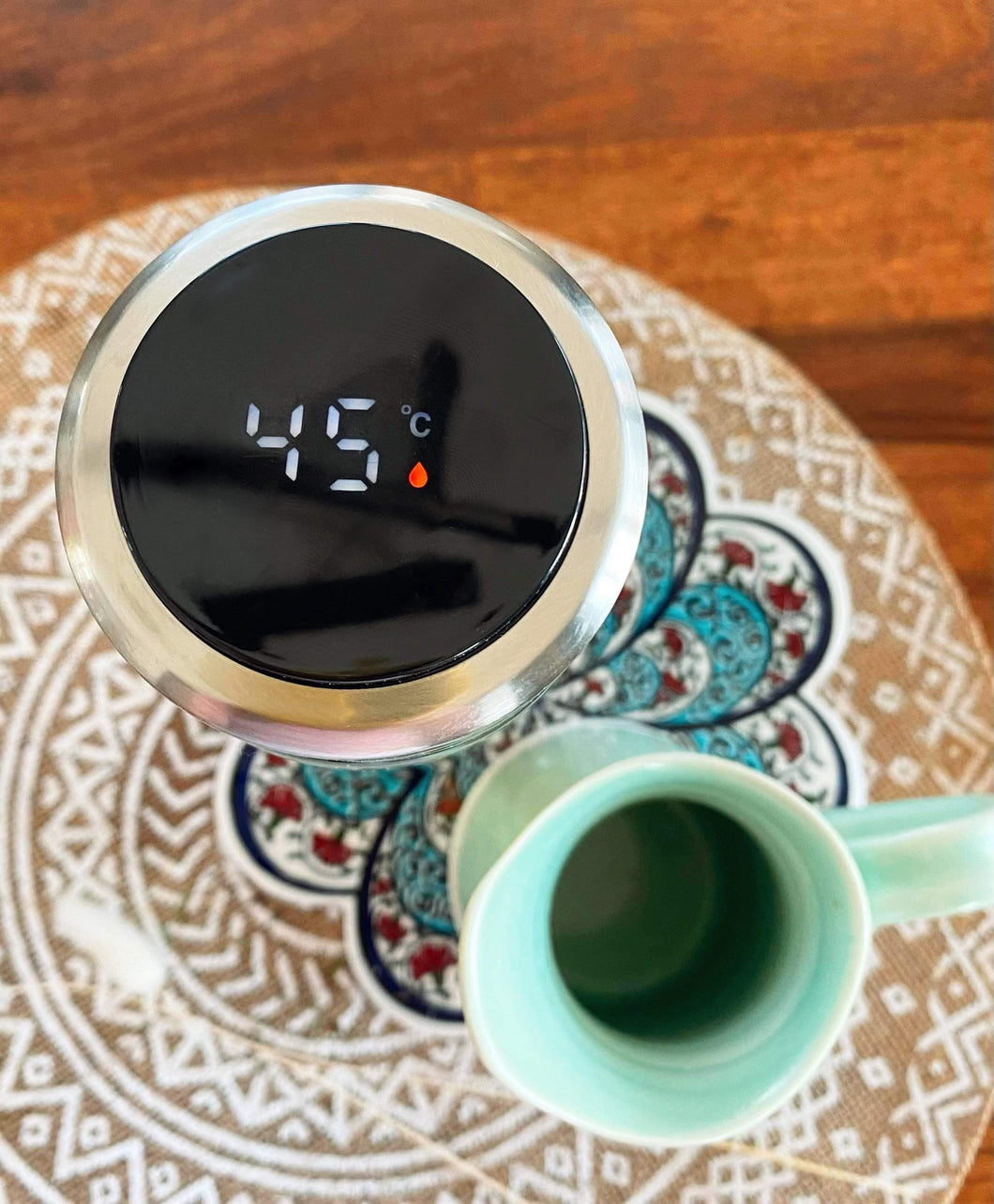 Bouteille-tasse de thé en vitre numérique (5 couleurs)