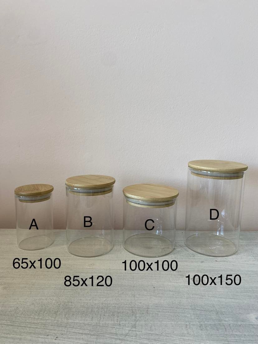 Pot organisation en vitre (4 formats)