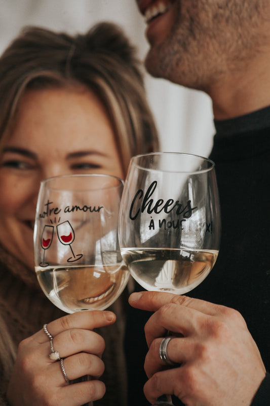 Autocollant Duo Cheers à nous deux!