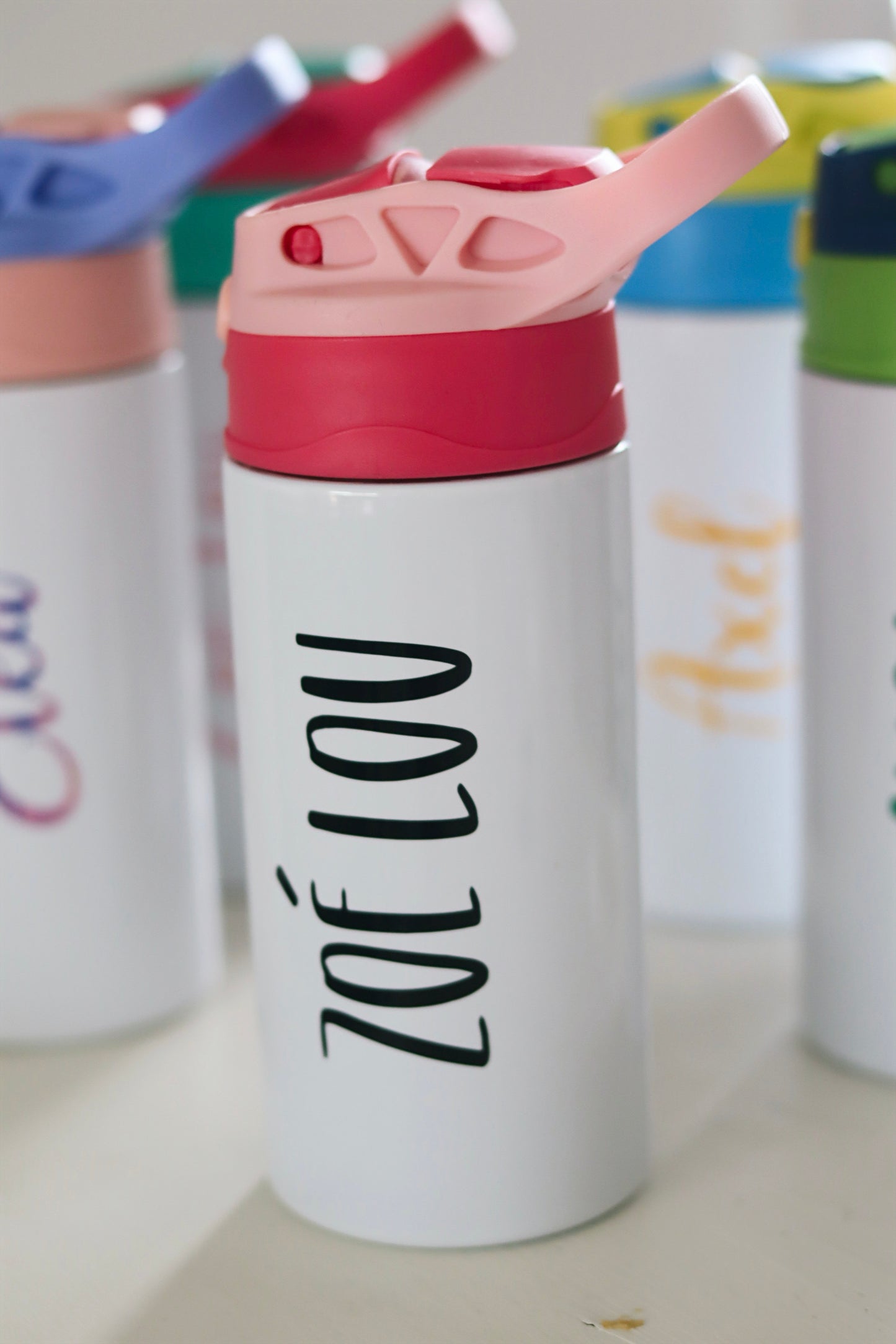 Bouteille d'eau THERMOS pour enfant personnalisée- PLUSIEURS COULEURS -OPTIONS