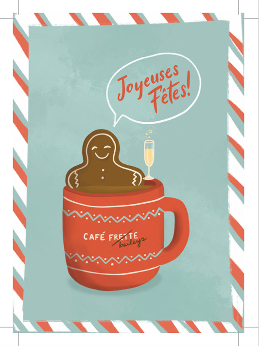 Carte de Noël de style « carte postale »