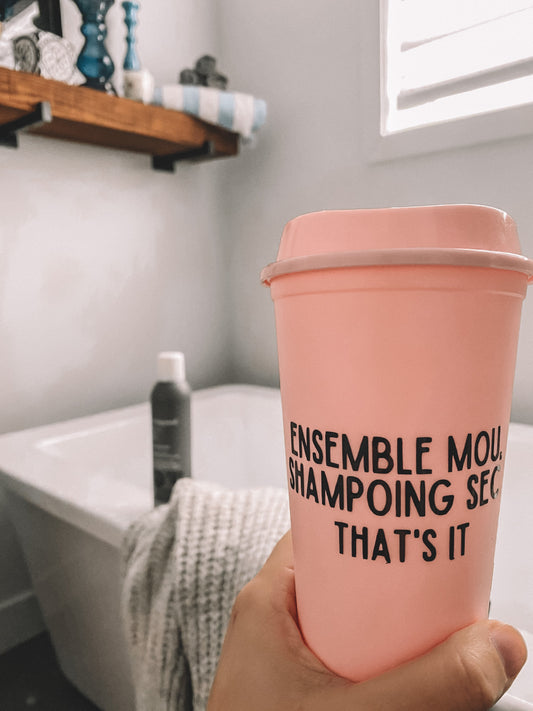 Autocollant Ensemble mou shampoing sec