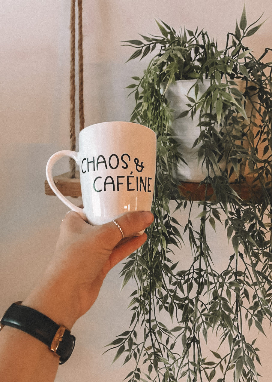 Autocollant Chaos & caféine