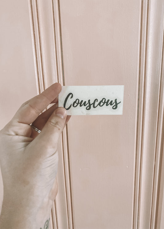 Autocollant couscous