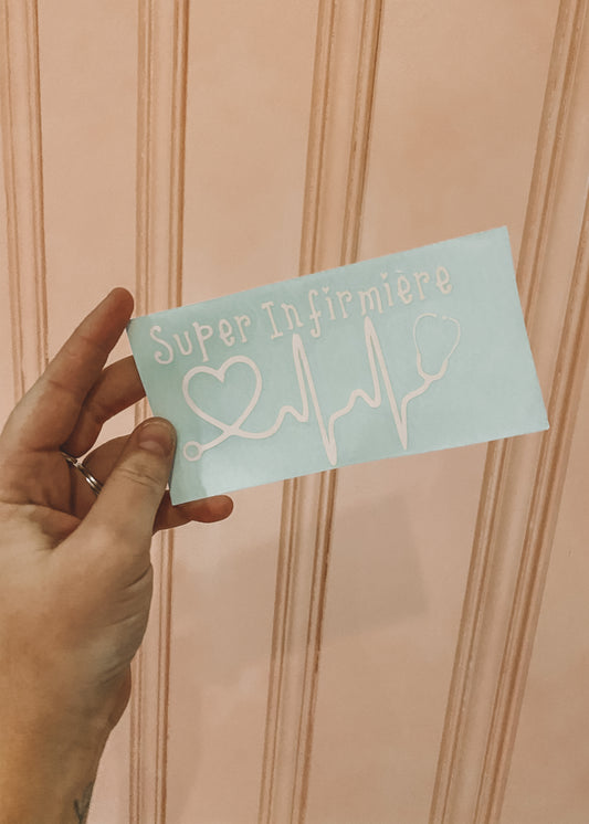 Autocollant Super infirmière