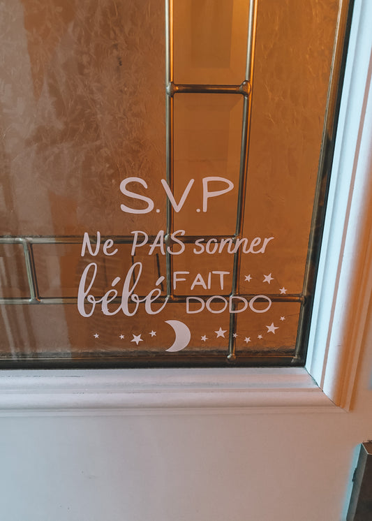 Autocollant PORTE D'ENTRÉE